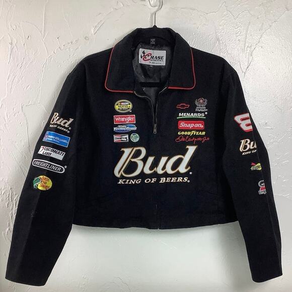 Chase Authentics Jackets & Blazers - Chase Authentics Fully Patched Zippered Cropped Black denim jacket SZ 2XL